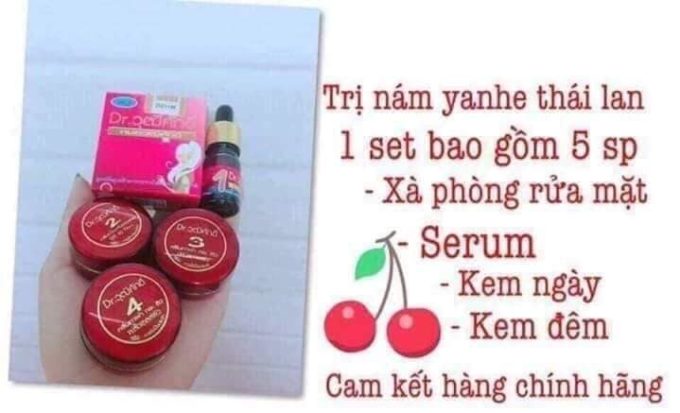 Bộ sản phẩm Kem Trị Nám Yanhee