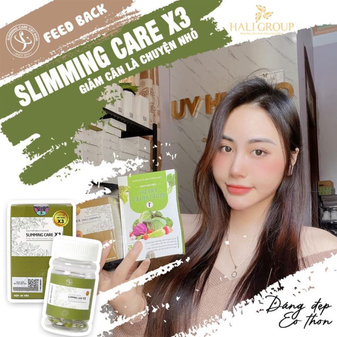 Giảm Cân Slimming Care X3 – Hộp 30 Viên – Tặng Kèm Detox – Hàng Chính Hãng