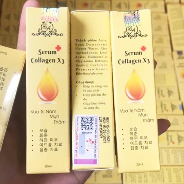 Serum Collagen X3 Đông Anh – Vua Trị Nám, Mụn, Thâm – Hàng Chuẩn Chính Hãng