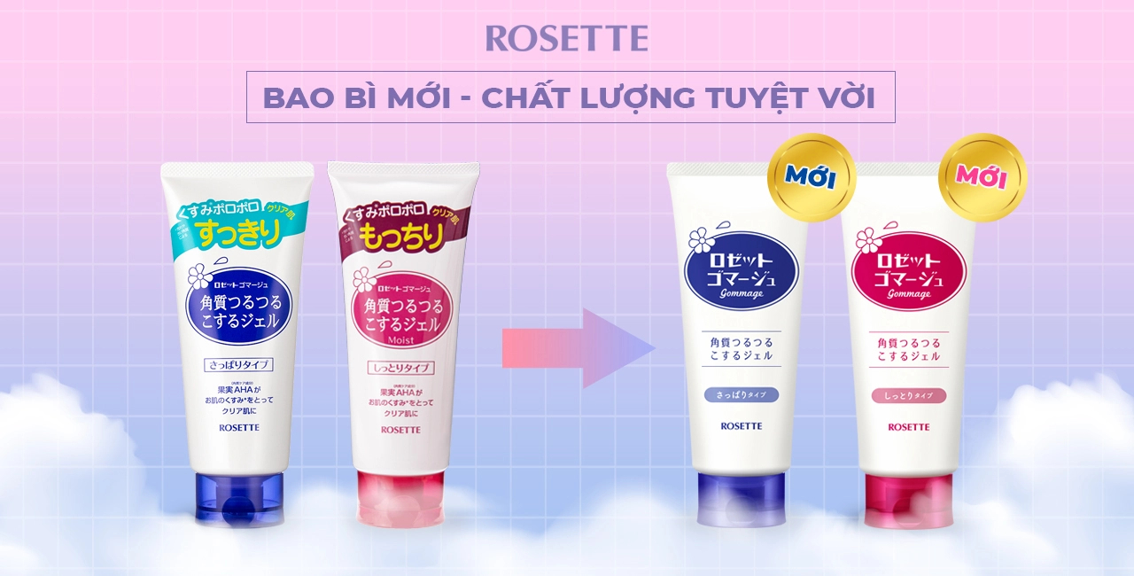 Tẩy Da Chết Rosette - Tẩy tế bào chết số 1 tại Nhật Bản