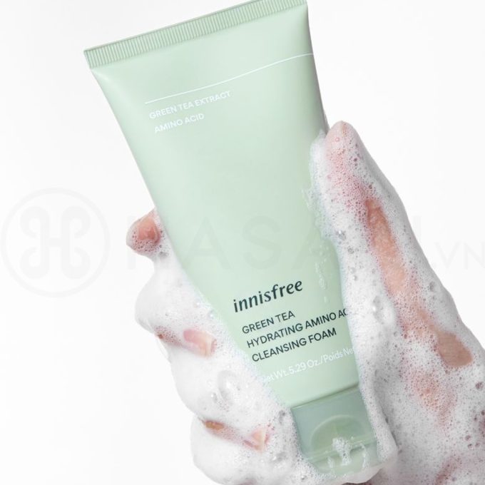 Hướng dẫn sử dụng Sữa Rửa Mặt Innisfree Trà Xanh