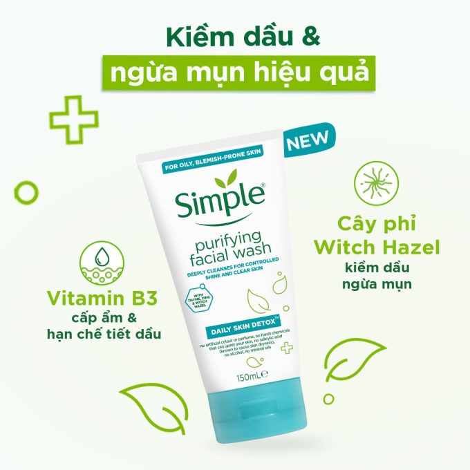 Sữa Rửa Mặt Simple Purifying Gel Wash