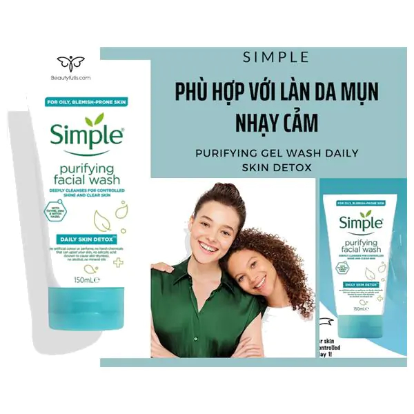 Sữa Rửa Mặt Simple Purifying Gel Wash