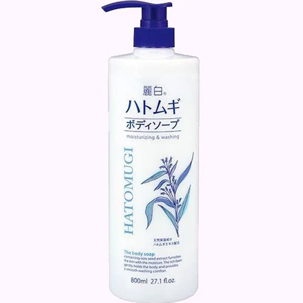 Sữa Tắm Hatomugi Moisturizing & Washing The Body Soap 800ml của Nhật