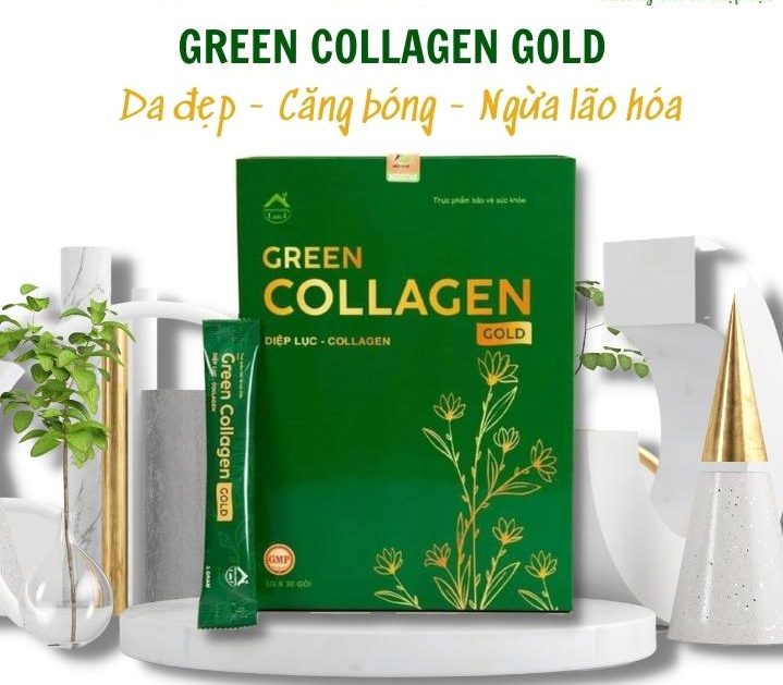 Diệp Lục Collagen Gold - Đẹp da, căng bóng, chống lão hóa