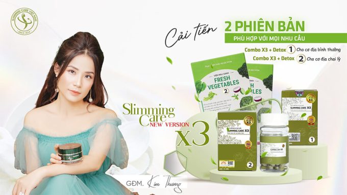 Giảm Cân Slimming Care X3 - Cải tiến 2 phiên bản phù hợp với mọi nhu cầu