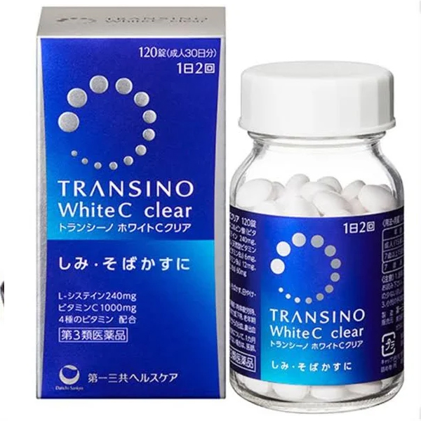 Viên Uống Trắng Da Transino White C 60 Viên, 120 Viên, 240 Viên – Hàng Nhật Chính Hãng