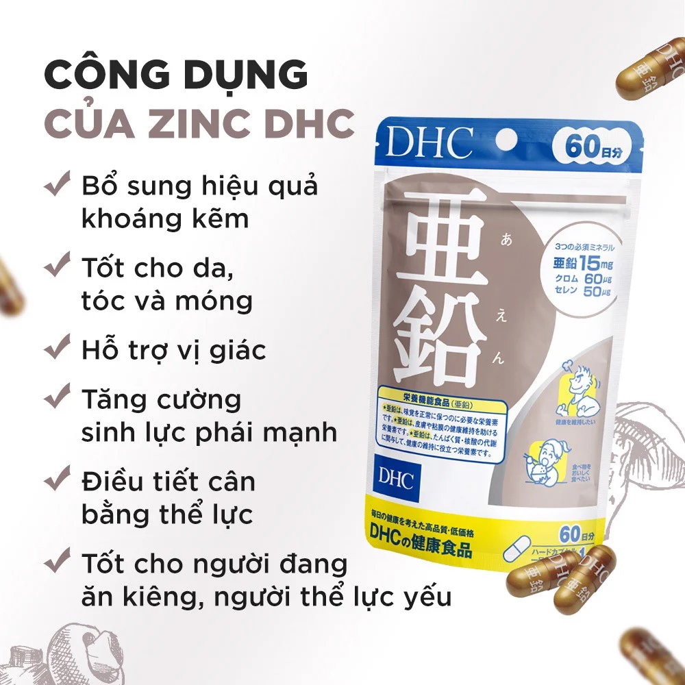 Viên Uống Kẽm DHC Nhật Bản