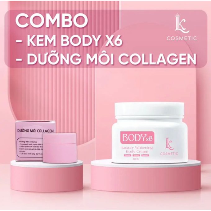 Kem Body Luxury X6 Linh Kool 250g – Dưỡng Trắng Da Chuyên Sâu, Chống Nắng – Hàng Chính Hãng