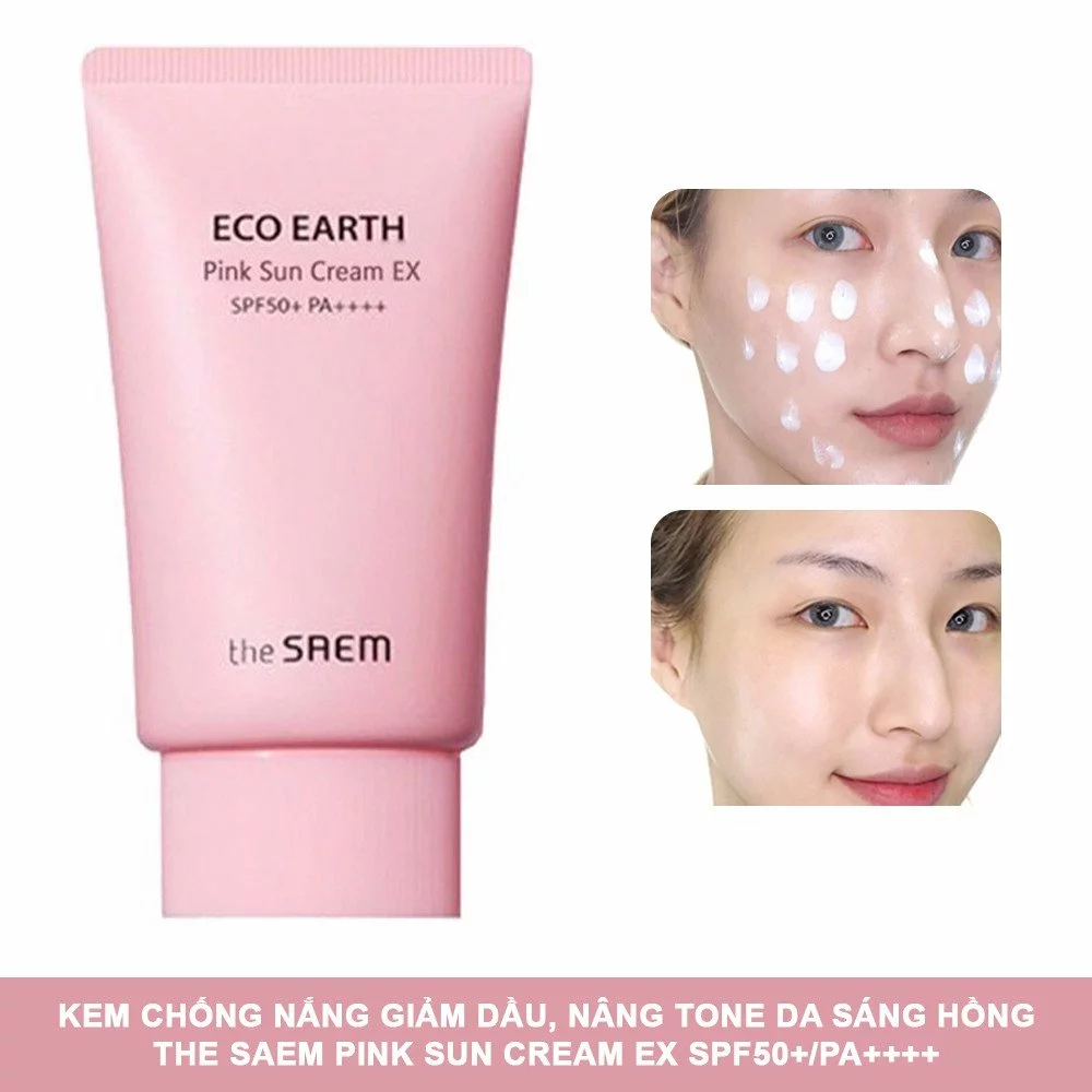 Kem Chống Nắng Eco Earth The Saem SPF50+ PA++++ 50ml – Hàng Chính Hãng