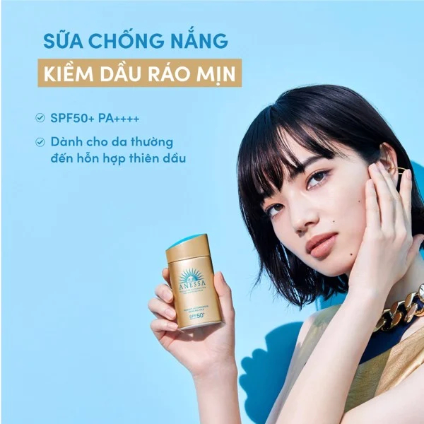 chỉ số chống nắng rất cao (SPF 50+++)