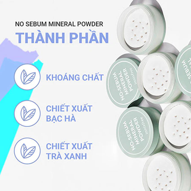 Phấn Phủ Innisfree Kiềm Dầu – Cho Lớp Nền Lâu Trôi Innisfree No-Sebum Powder Cushion