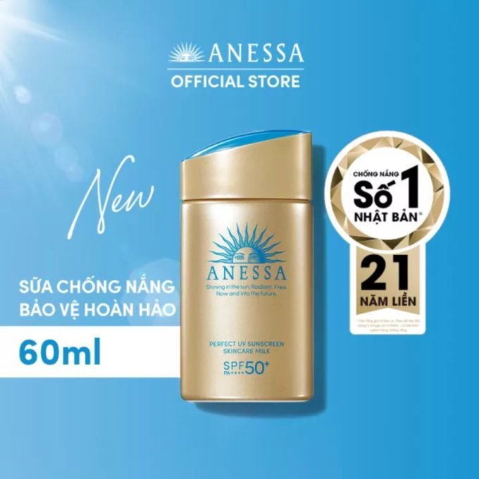 Kem Chống Nắng Anessa SPF 50+ 60ml – Dưỡng Da Kiềm Dầu