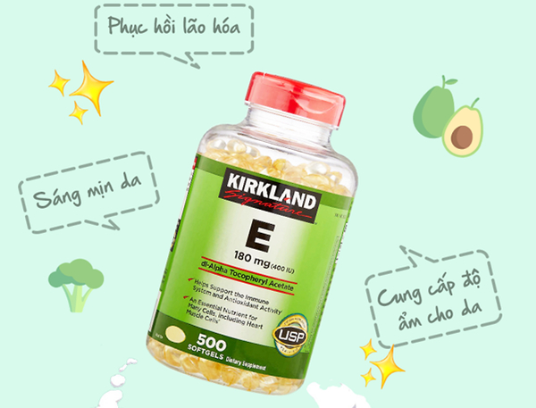 Vitamin E Kirkland là sản phẩm vitamin E được nghiên cứu dành cho người trưởng thành khỏe mạnh