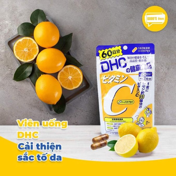 Viên Uống Trắng Da Vitamin C DHC Nhật Bản