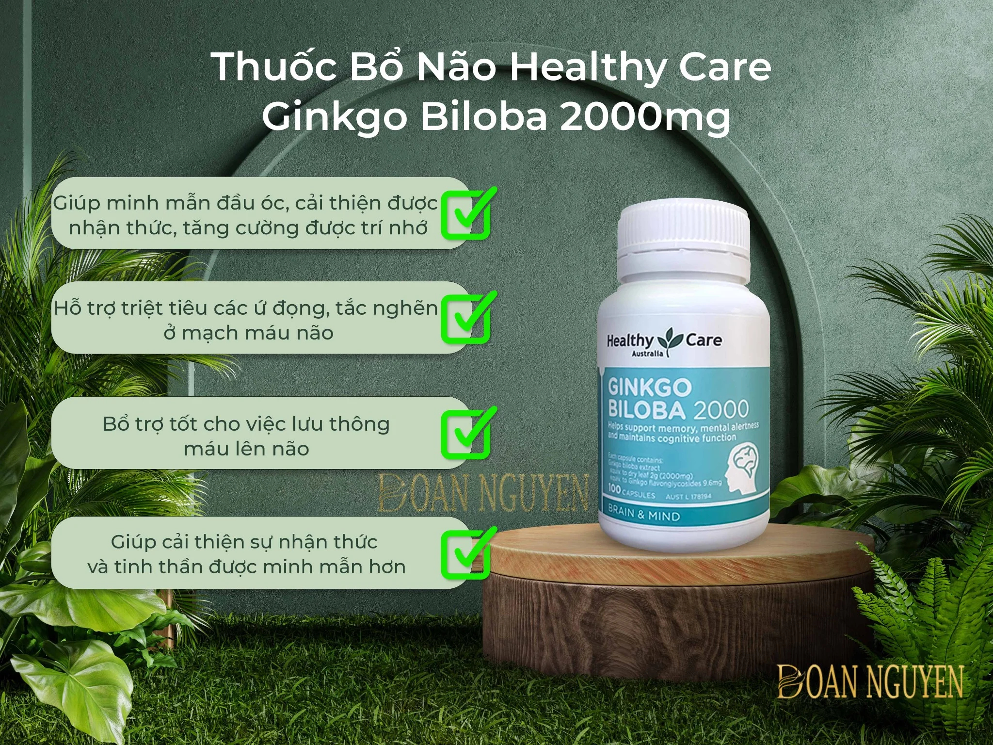 bao nhiêu tuổi có thể dùng thuốc bổ não Healthy Care Ginkgo Biloba