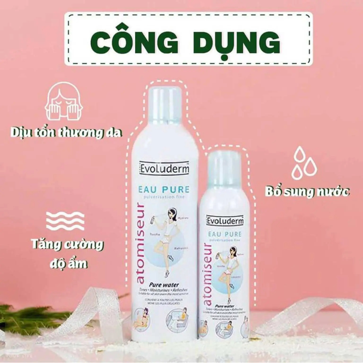 nhiều công dụng tuyệt vời giúp mang đến một làn da tươi trẻ và sảng khoái