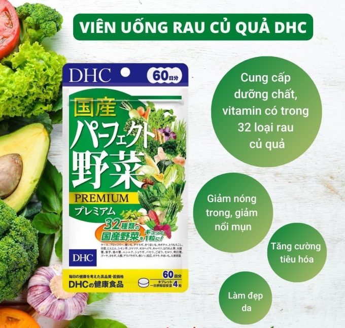 Viên Uống Rau Củ DHC Nhật Bản