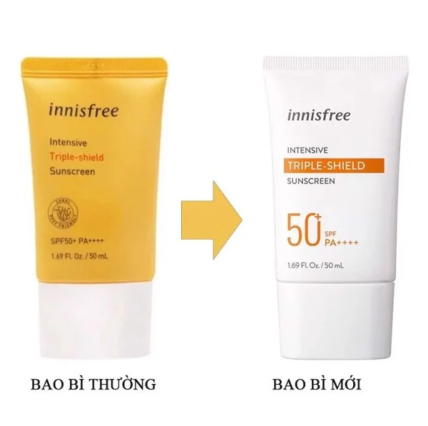 Kem Chống Nắng Innisfree Triple Shield SPF50+ PA++++ 50ml