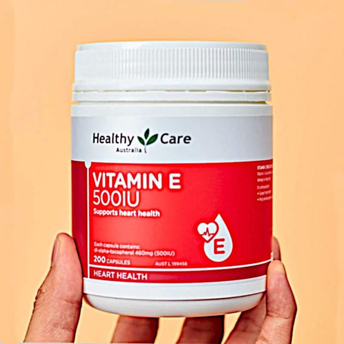 Vitamin E 500IU Healthy Care Hộp 200 Viên – Khỏe Dáng Đẹp Da