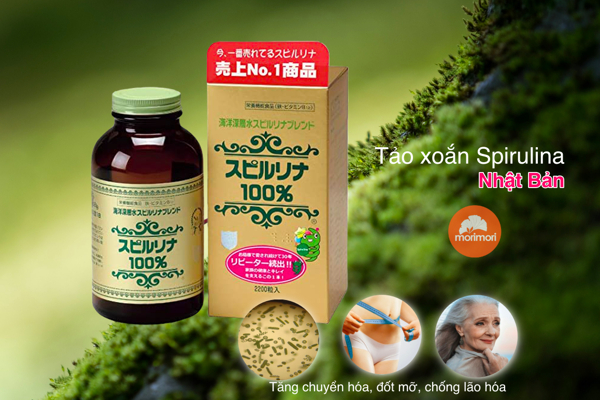 Tảo Xoắn Spirulina Nhật Bản 2200 Viên