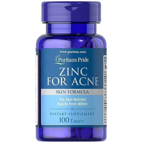 Viên Kẽm Trị Mụn Zinc For Acne Puritan’s Pride 100 Viên Của Mỹ – Hàng Chính Hãng