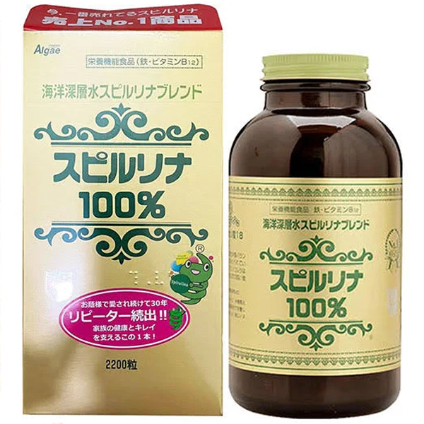 Viên Uống Tảo Xoắn Spirulina 2200 Viên Nhật Bản – Hàng Chính Hãng