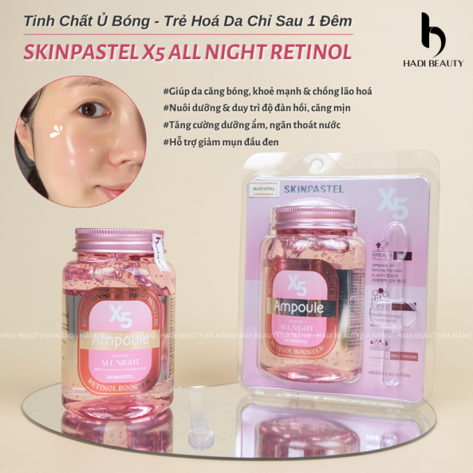 Tinh Chất Ủ Bóng X5 Ampoule Retinol 250ml Chính Hãng