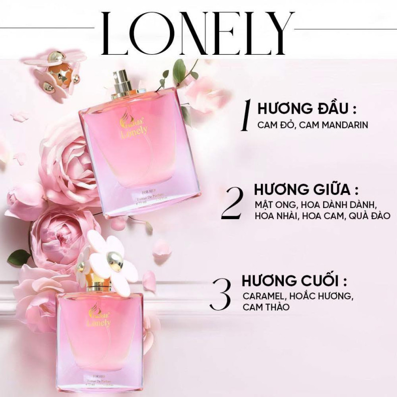 Nước hoa nữ Charme Lonely 75ml