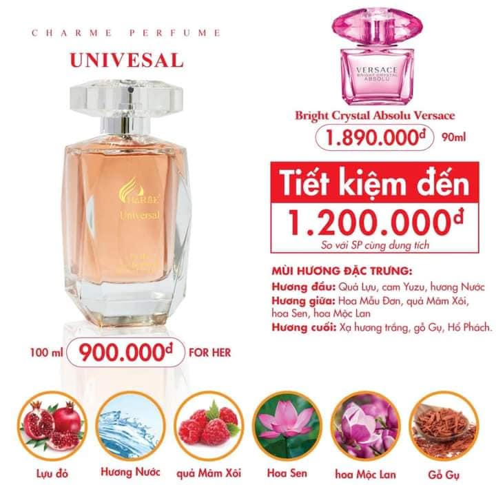 Nước Hoa Nữ Charme Universal 100ml | CHARME PERFUME
