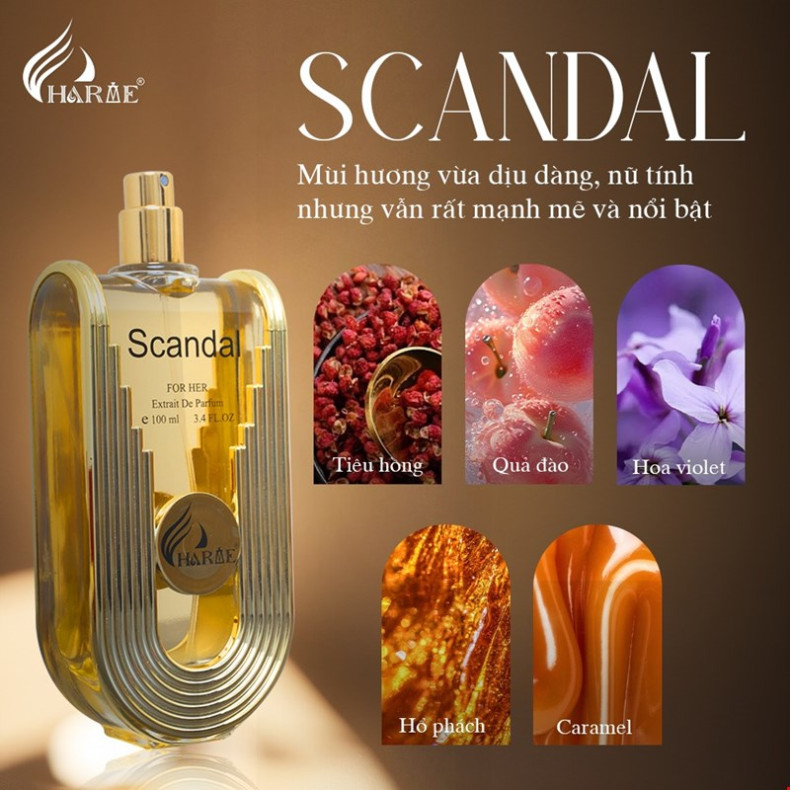 Nước Hoa Nữ Charme Scandal 100ml | Charme Perfume Chính Hãng