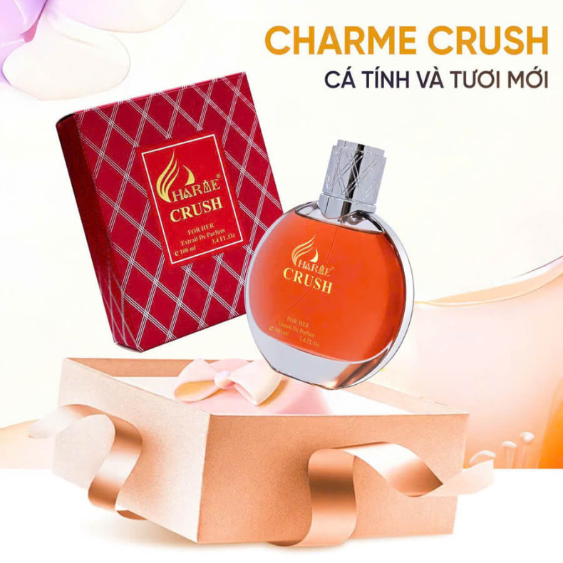 Nước Hoa Nữ Charme Crush 100ml - Hương Thơm Năng Động, Cá Tính, Cuốn Hút Khó Cưỡng