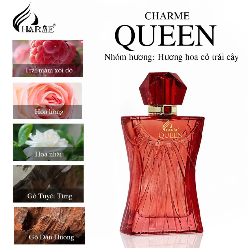 Nước Hoa Nữ Charme Queen 100ml Mẫu Mới – Charme Perfume Chính Hãng