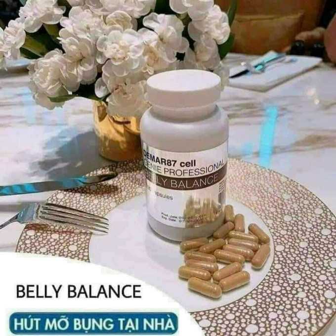 Giảm Mỡ Bụng Demar87 Cell Genie Belly Balance Hộp 130 Viên