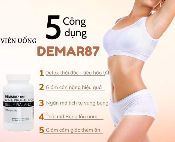  Viên uống Demar87 Cell Genie Professional Belly Balance 